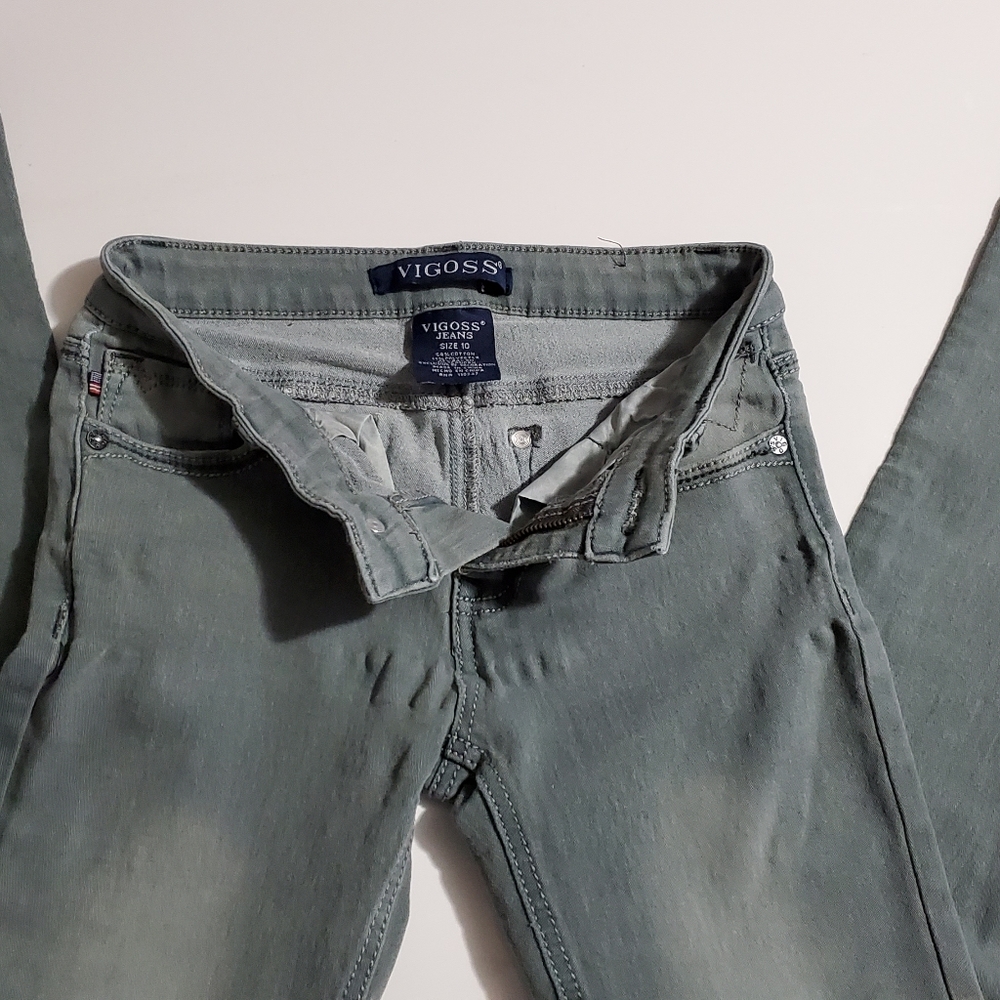 Girls Vigoss grey skinny jeans / size 10 / NWOT